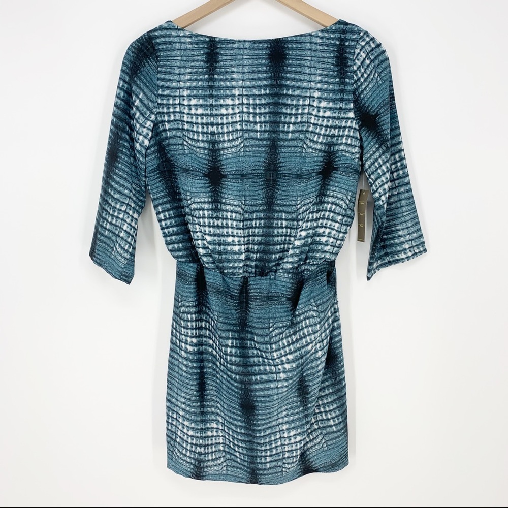 Charlie Jade Printed Cut Out Draped Back Dress